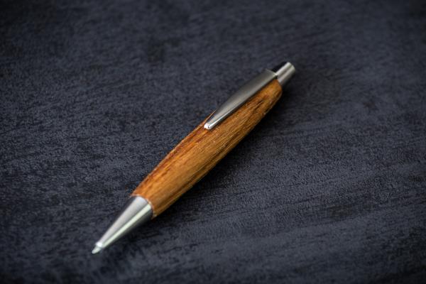 Kugelschreiber Fassdaube (Eiche) gebürstet